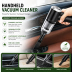 Portable Car Vacuum Cleaner & Air Blower 3-in-1 | مكنسة سيارة محمولة ومنفاخ هواء 3 في 1 zambeel