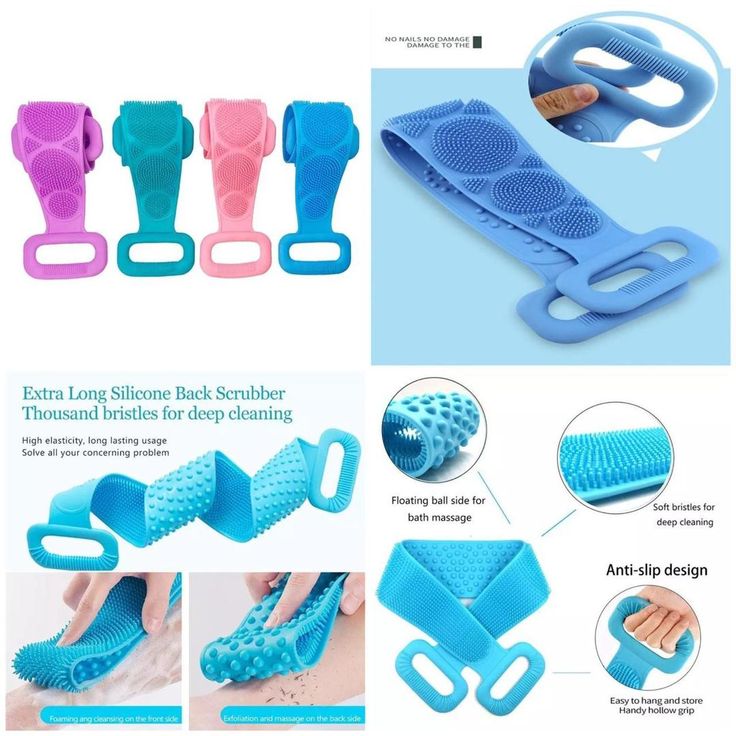 Exfoliating Back Scrubber for Shower zambeel