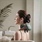 Electric Shoulder & Neck Massager – Deep Tissue Kneading + Heat Therapy for Pain Relief Riwajh