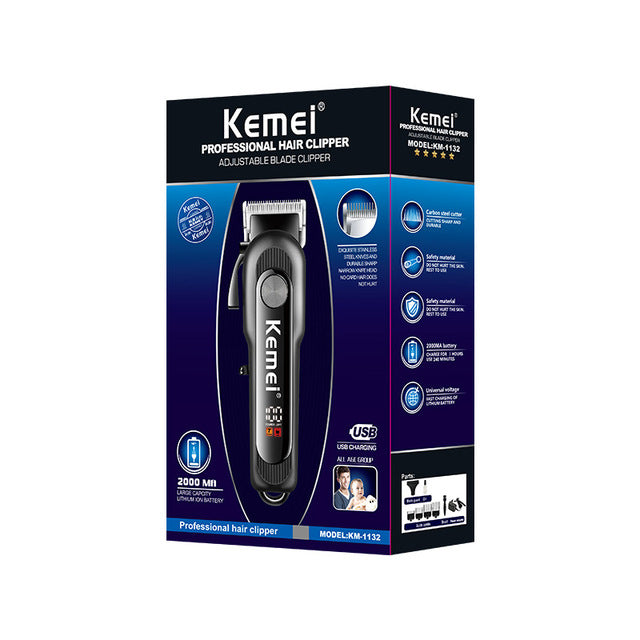 Professional Hair & Beard Trimmer for Men – Cordless Rechargeable Grooming Tool zambeel