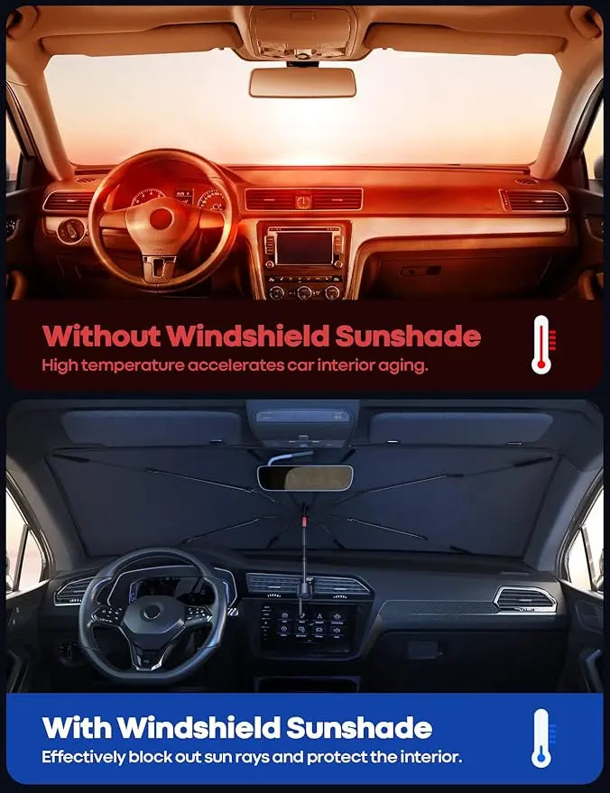 !احمِ زجاج سيارتك من شمس الصيف الحارقة Car Sun Shade, protect your Car from direct sun heat! 🔥 zambeel