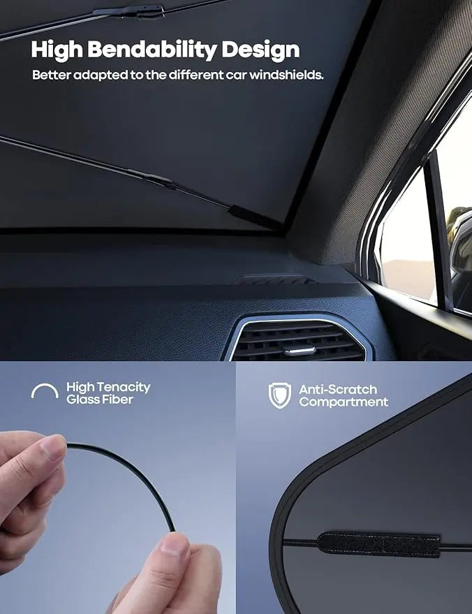 !احمِ زجاج سيارتك من شمس الصيف الحارقة Car Sun Shade, protect your Car from direct sun heat! 🔥 zambeel