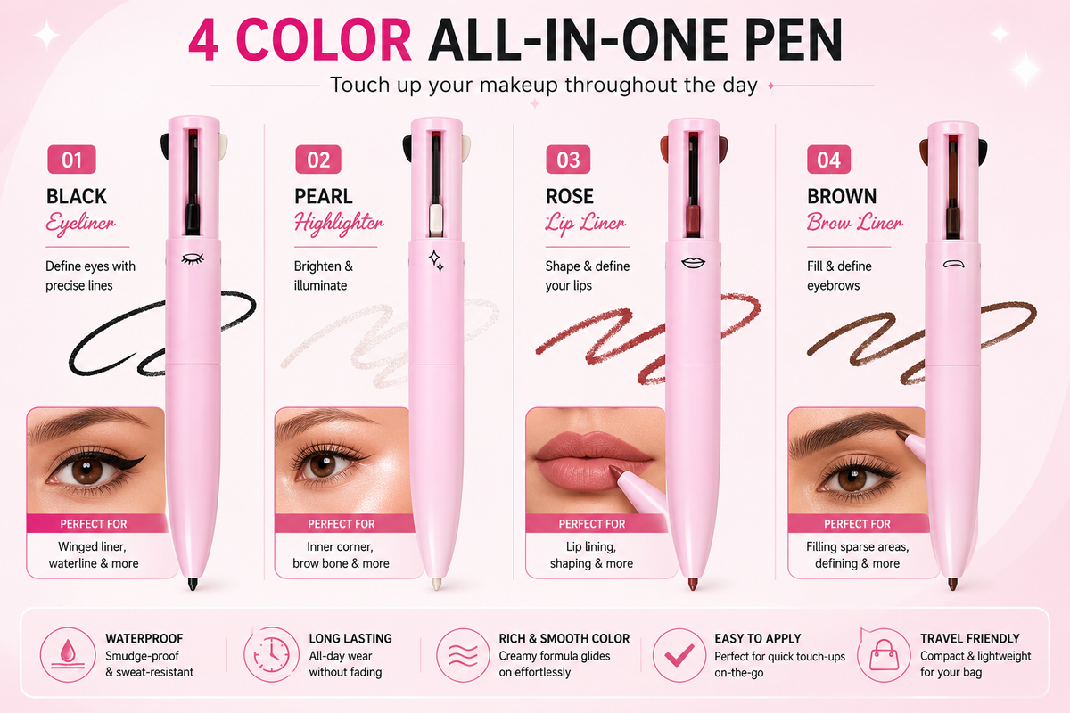 Your Ultimate Beauty Hack: Transform with the 4-in-1 Makeup Pencil zambeel
