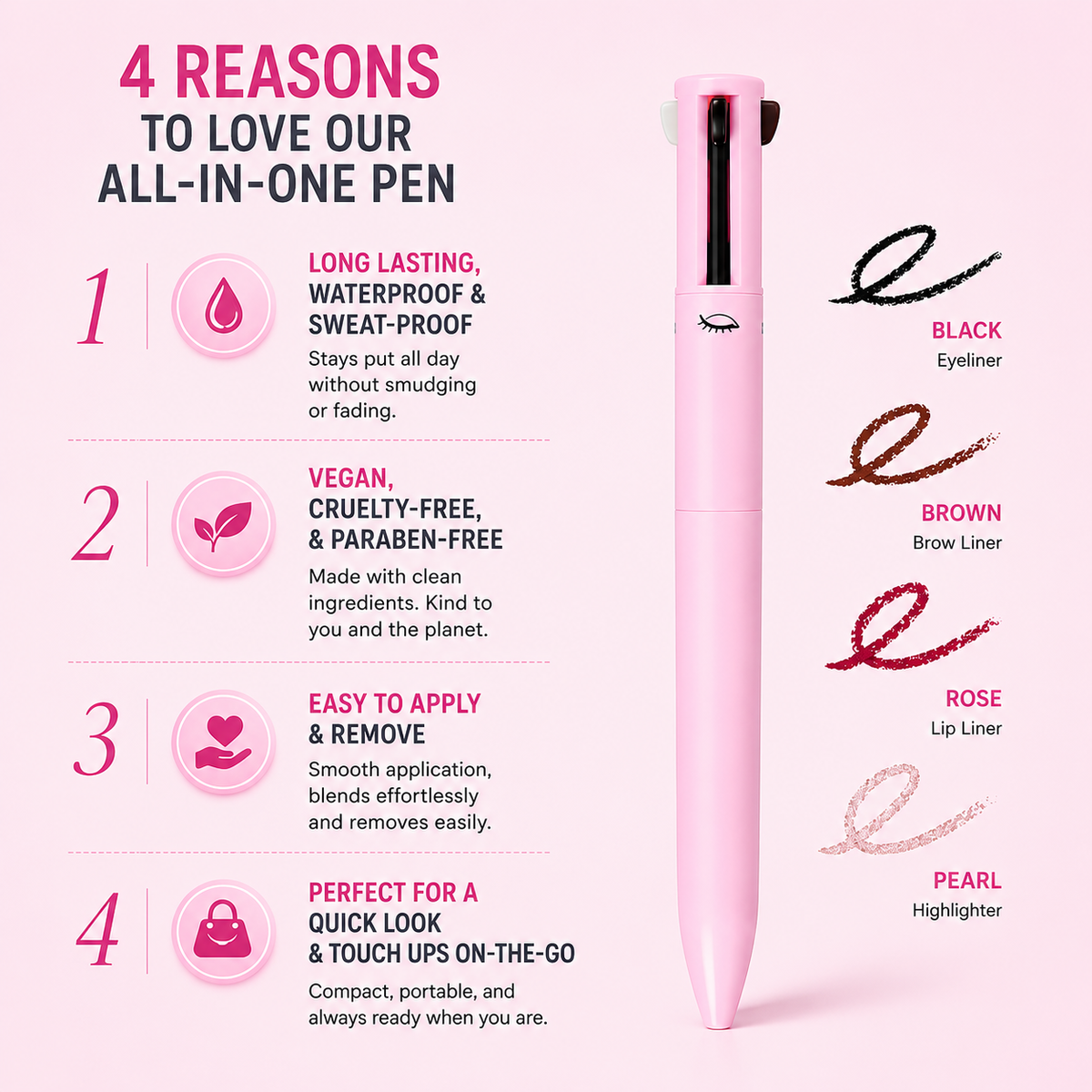 Your Ultimate Beauty Hack: Transform with the 4-in-1 Makeup Pencil zambeel