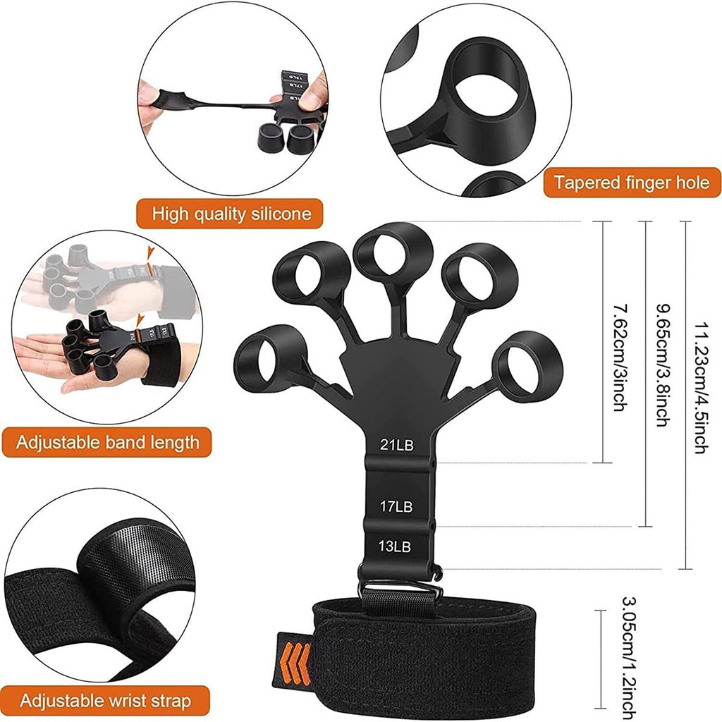 IronClad Hook Grip Strength Trainer, 6 Resistant Level Grip Strength Kit zambeel