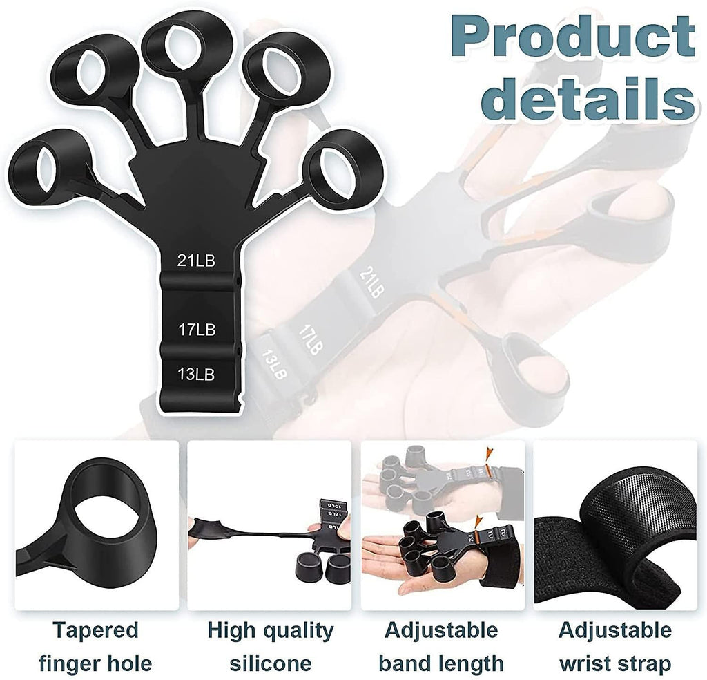 IronClad Hook Grip Strength Trainer, 6 Resistant Level Grip Strength Kit zambeel