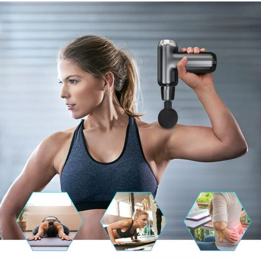 FH-820 Muscle Massage Gun with 4 Attachments zambeel