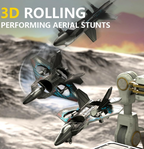 TAK TAK RC Fighter Jet Drone | 2.4G Stunt Plane with LED Lights OasisPicks