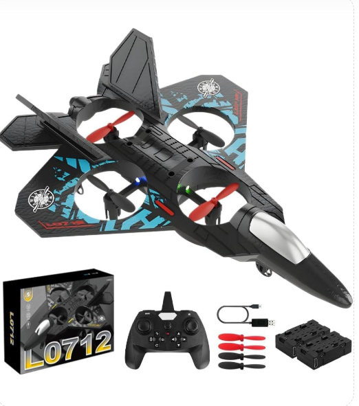 TAK TAK RC Fighter Jet Drone | 2.4G Stunt Plane with LED Lights OasisPicks