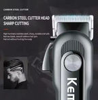 Professional Hair & Beard Trimmer for Men – Cordless Rechargeable Grooming Tool zambeel