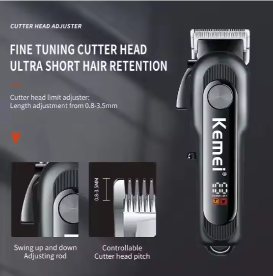 Professional Hair & Beard Trimmer for Men – Cordless Rechargeable Grooming Tool zambeel