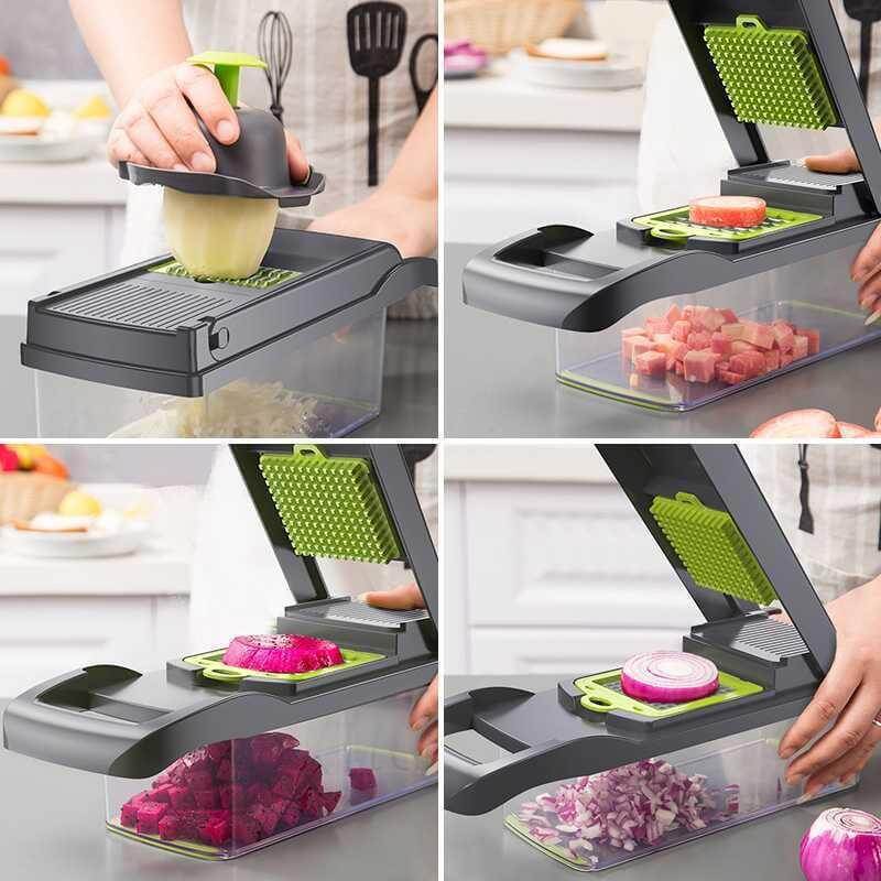 Nicer Dicer: All-in-One Fruit & Vegetable Cutter Set zambeel