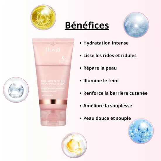Collagen Peel Off Night Mask – Luxury Firming & Deep Hydration Glow Treatment zambeel