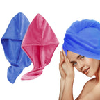 Ultra Soft Microfiber Hair Turban Towel – Fast Absorbing Hair Drying Cap zambeel