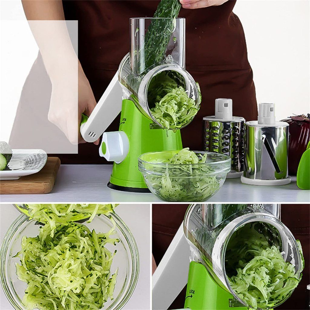 Tabletop Drum Grater – Perfect for Cheese, Nuts, and Vegetable Prep zambeel