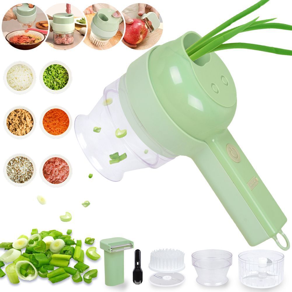 Wireless Electric Garlic Masher & Chopper – Multi-Purpose Kitchen Tool zambeel
