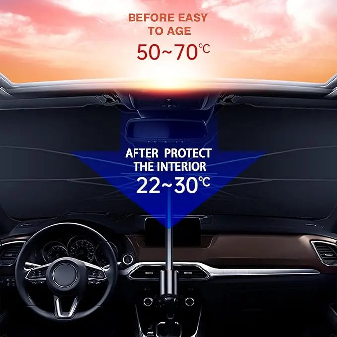 !احمِ زجاج سيارتك من شمس الصيف الحارقة Car Sun Shade, protect your Car from direct sun heat! 🔥 zambeel