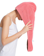 Ultra Soft Microfiber Hair Turban Towel – Fast Absorbing Hair Drying Cap zambeel
