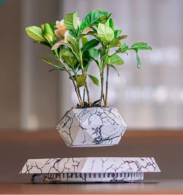 Levitating Magnetic Floating Marble Pot zambeel