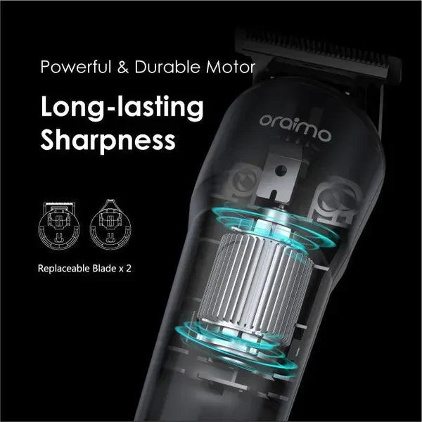Oraimo Smart Beard & Hair Trimmer – Rechargeable Grooming Kit for Men (Original) zambeel