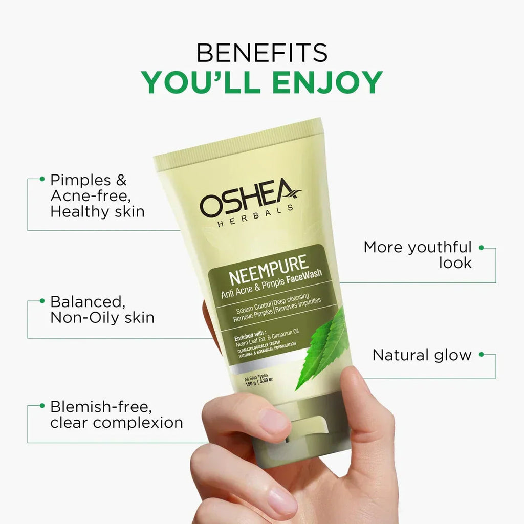 Oshea Herbal Neempure Face Wash for Acne & Pimples zambeel